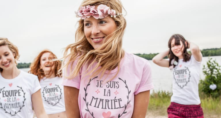 Tee shirt enterrement vie discount de jeune fille pas cher